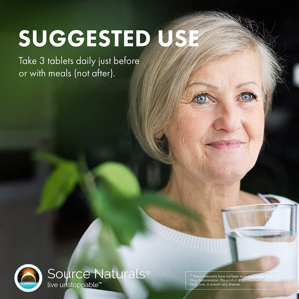 Source Naturals branding with plant-based symbol