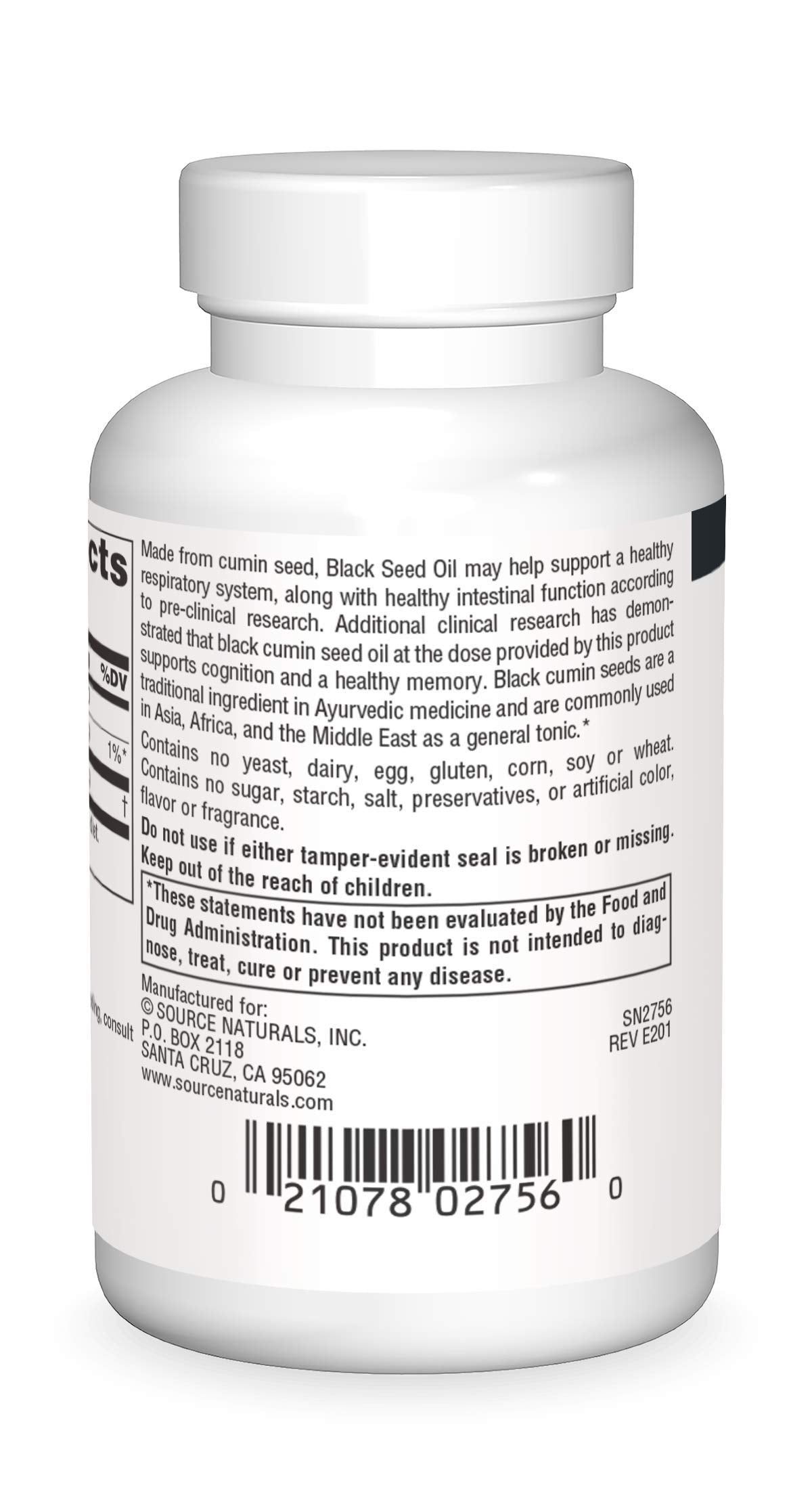 Close-up of black seed oil softgels