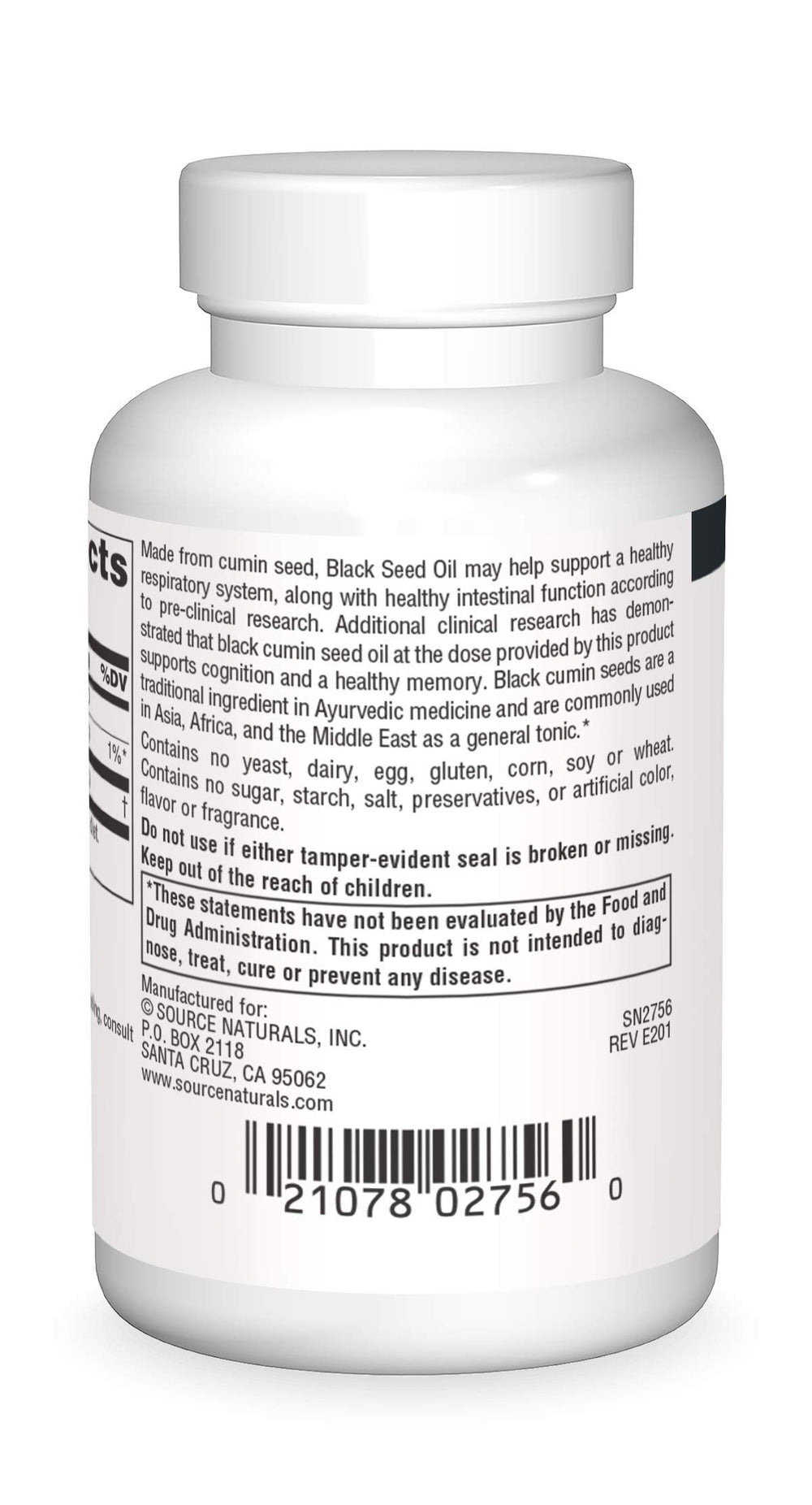 Close-up of black seed oil softgels