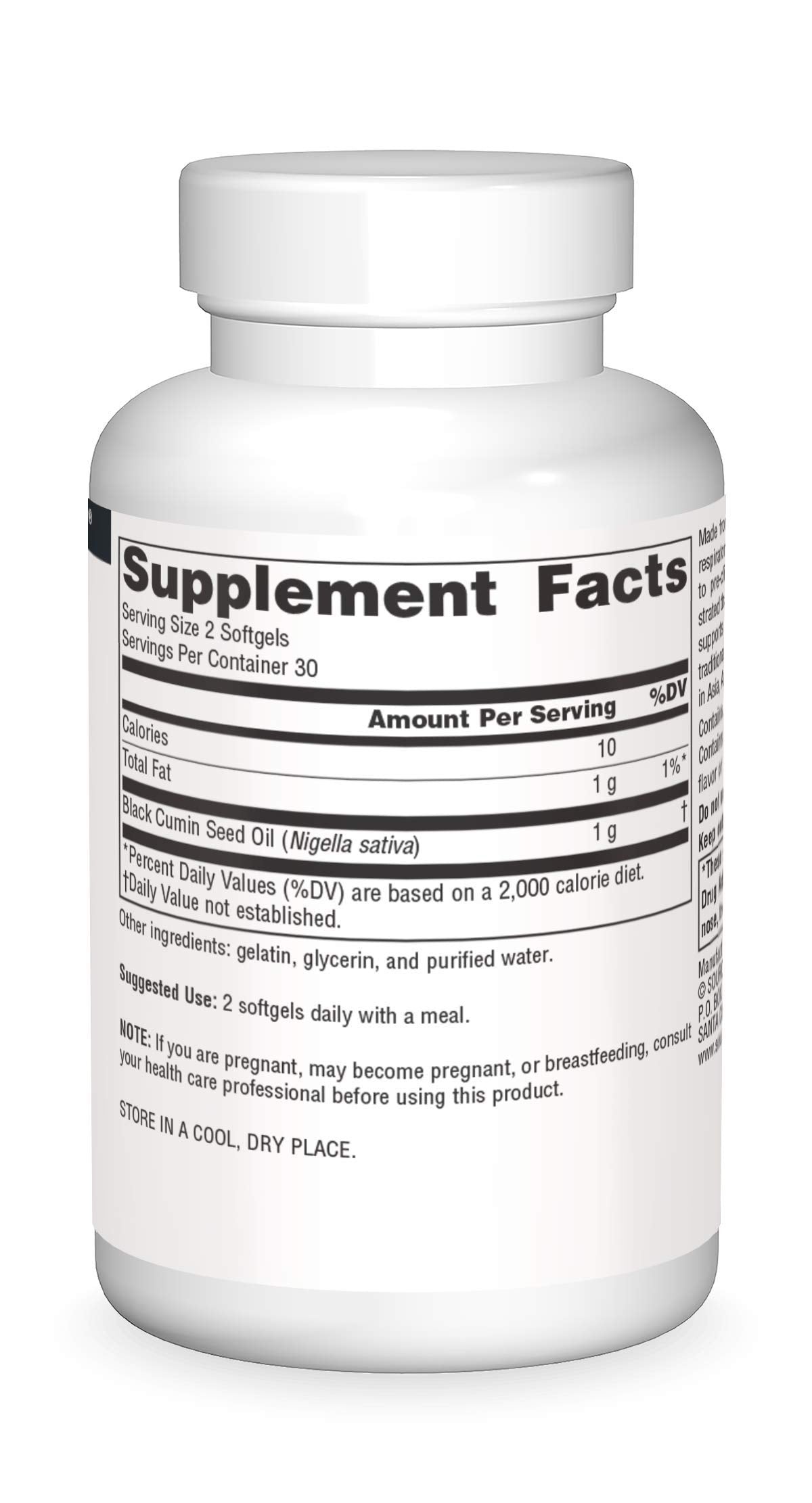 Black cumin seeds (Nigella sativa) in view