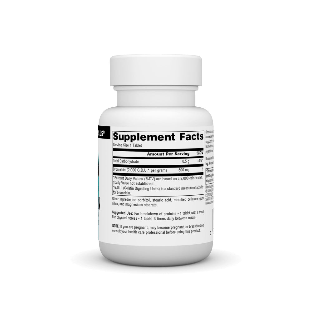 Source Naturals Bromelain bottle displaying product label