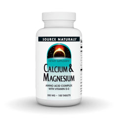 Product image: Source Naturals Calcium & Magnesium with Vitamin D-3 - 100 tablets