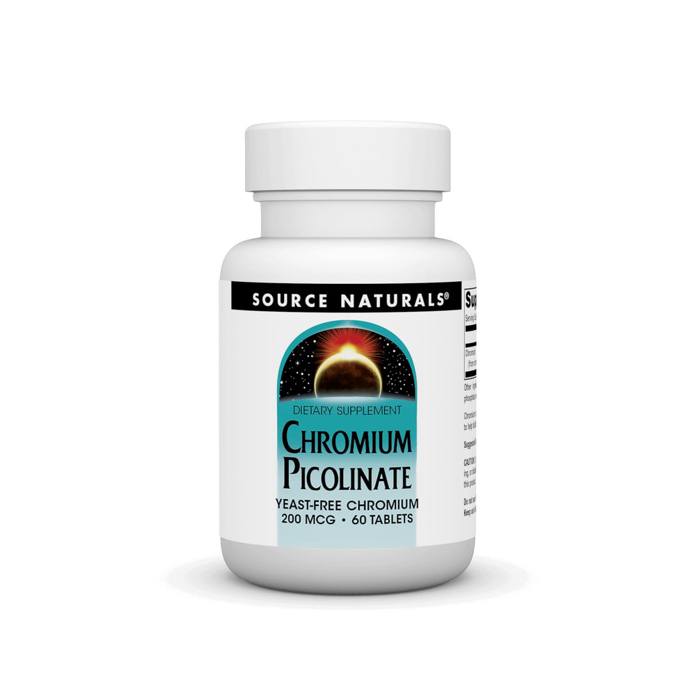 Source Naturals Chromium Picolinate 60 Tablets bottle