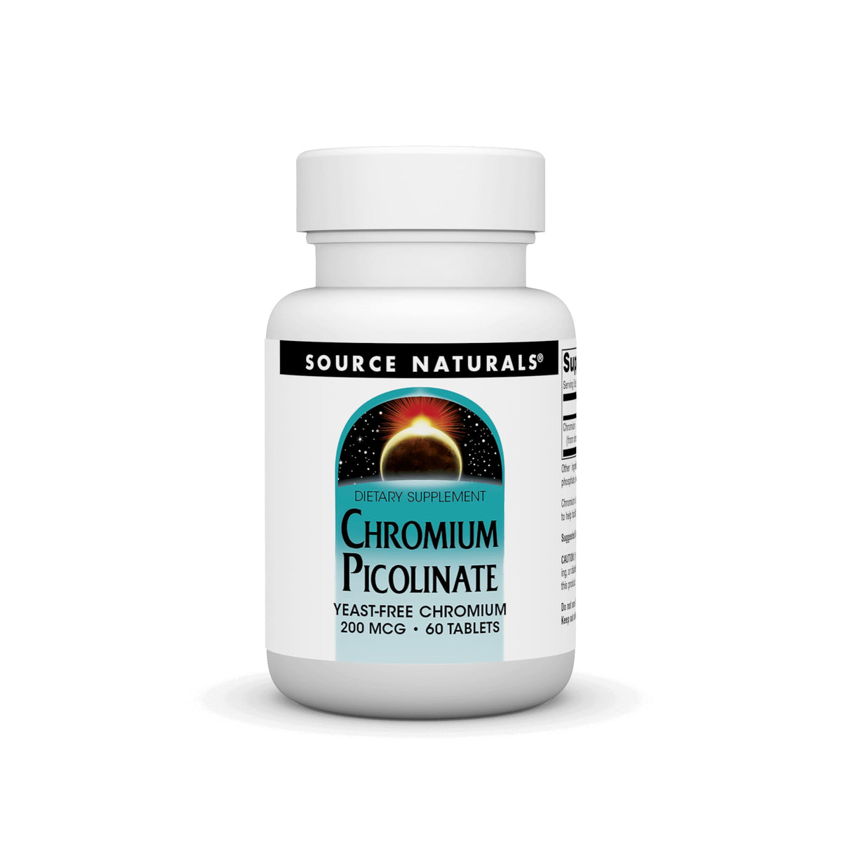 Source Naturals Chromium Picolinate 60 Tablets bottle