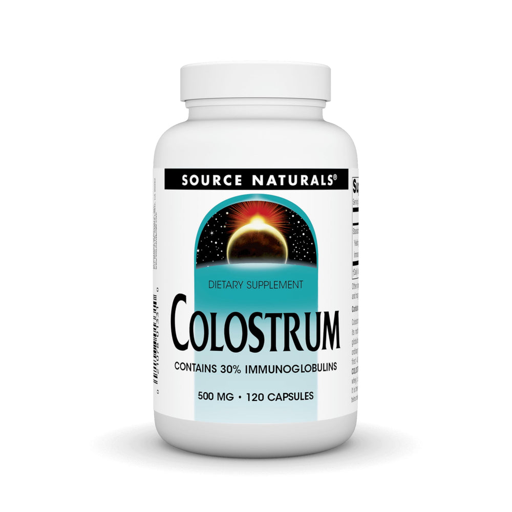 Source Naturals Colostrum bottle, 120 capsules