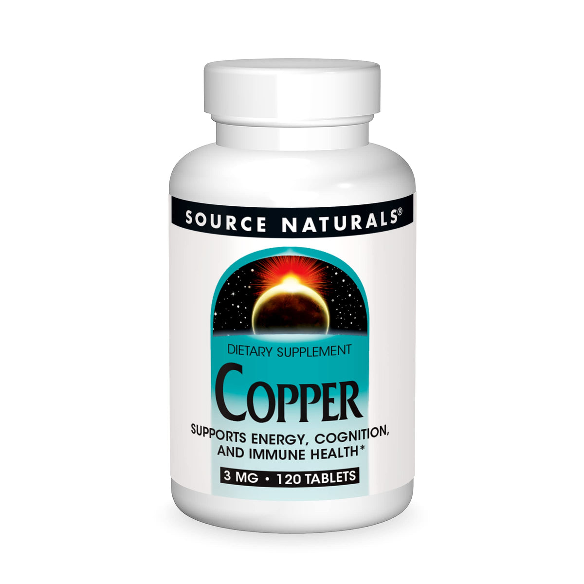 Source Naturals Copper bottle label - 3 mg