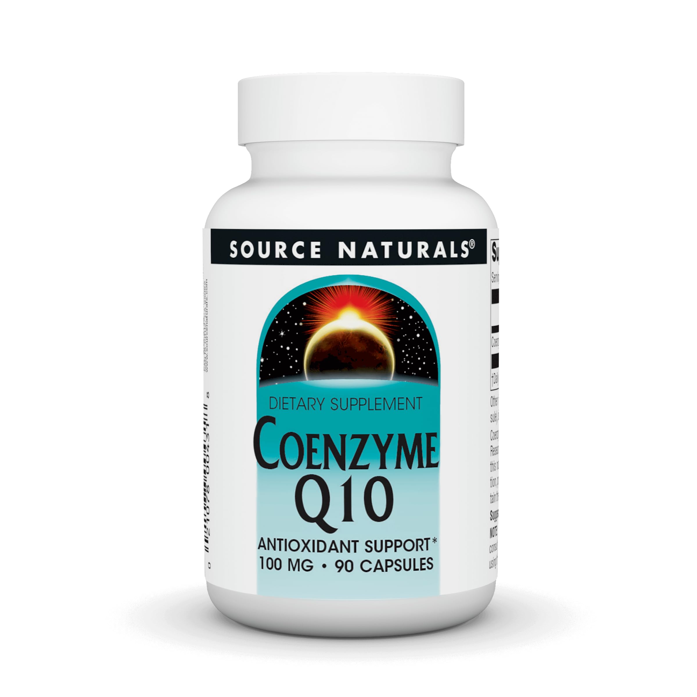 Source Naturals CoQ10 100 mg bottle with 90 capsules