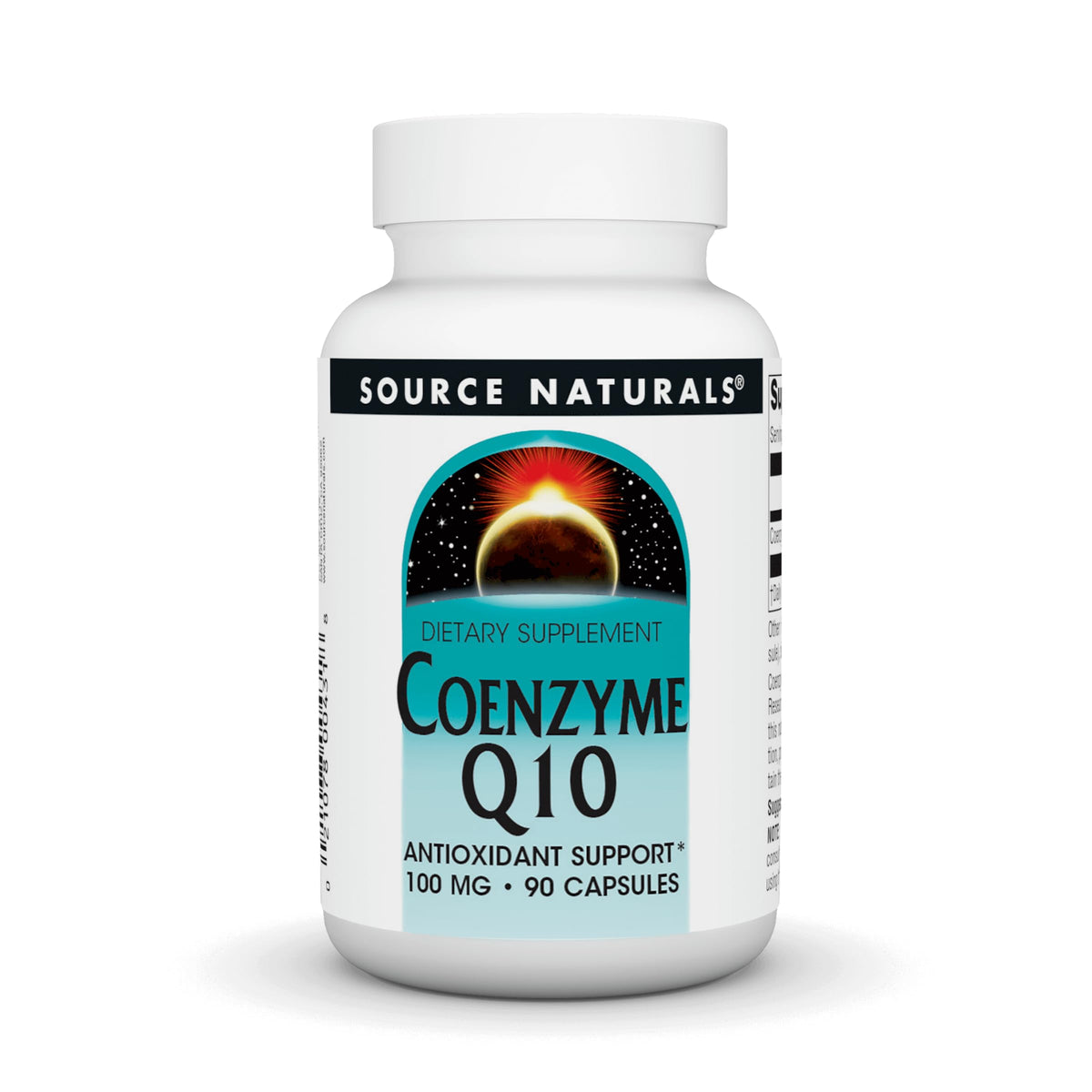 Source Naturals CoQ10 100 mg bottle with 90 capsules