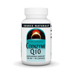 Source Naturals CoQ10 100 mg bottle with 90 capsules