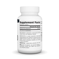 CoQ10 200 mg vegetarian capsules close-up