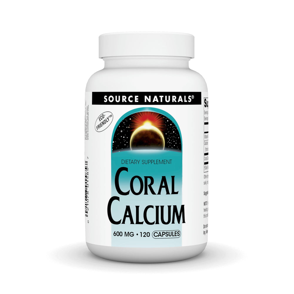 Source Naturals Coral Calcium 600mg bottle label