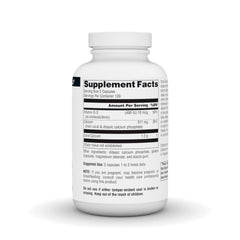 Source Naturals Coral Calcium capsules being poured from bottle for daily mineral intake