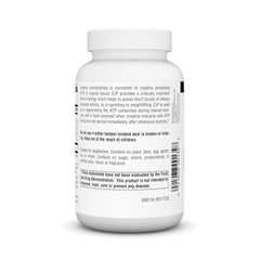 Nutritional facts panel for Source Naturals Creatine