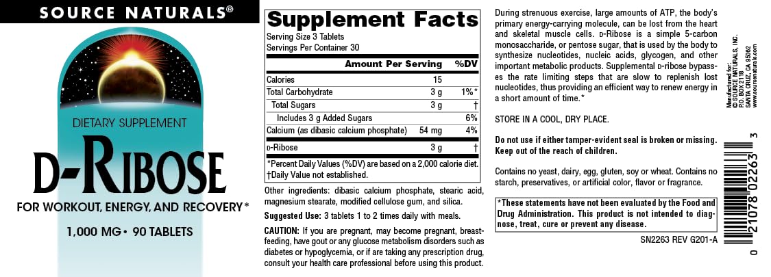 D-Ribose tablets alongside recovery imagery