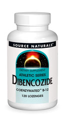 Front view of Source Naturals Dibencozide Coenzymated B-12 120 Lozenges package