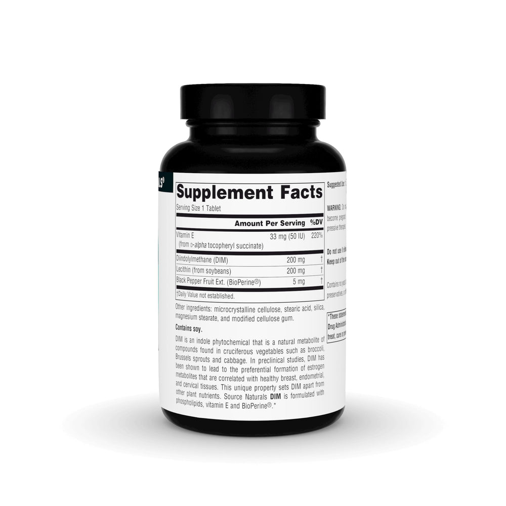 DIM capsules close-up with BioPerine label
