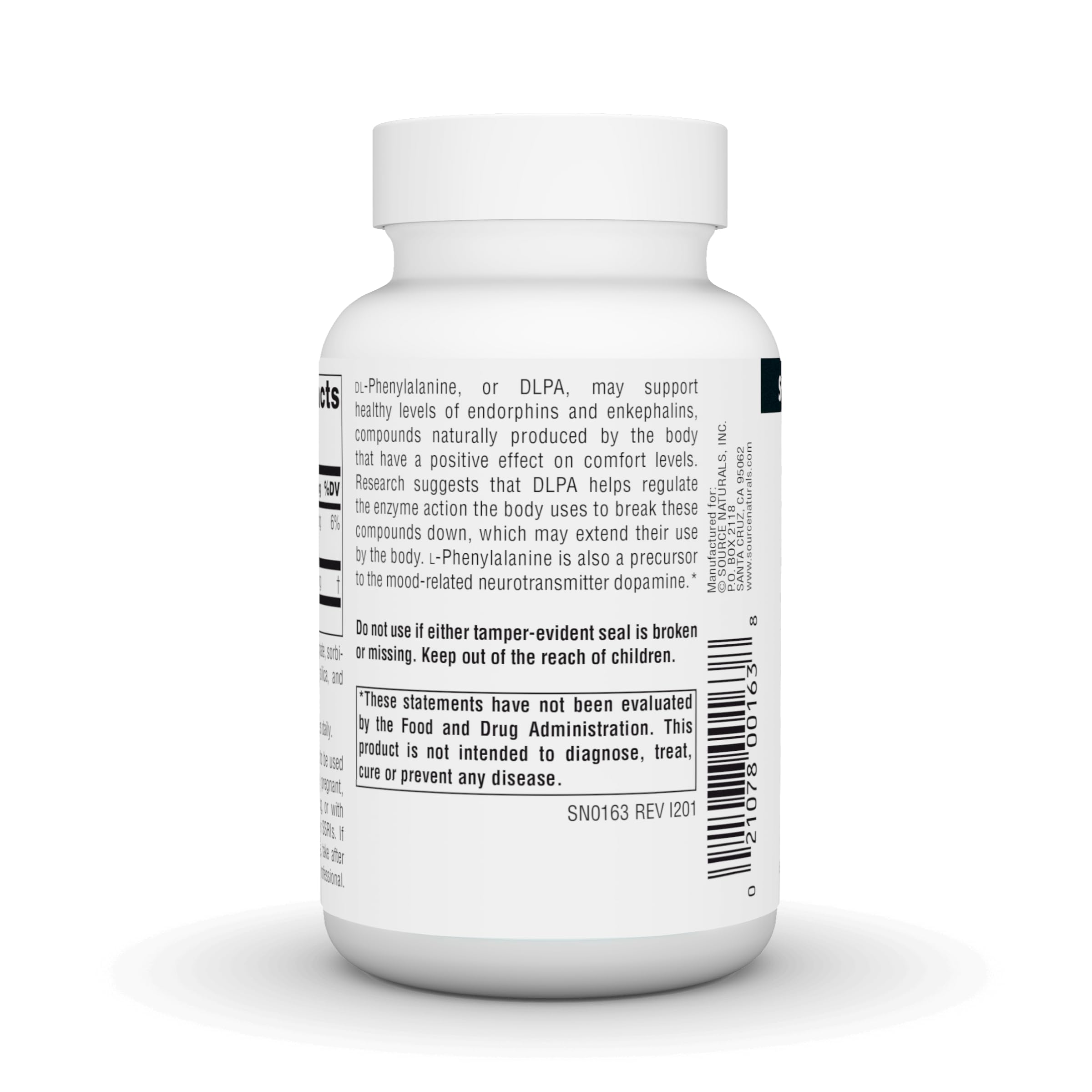 DLPA 375 mg tablet option packaging 60 count
