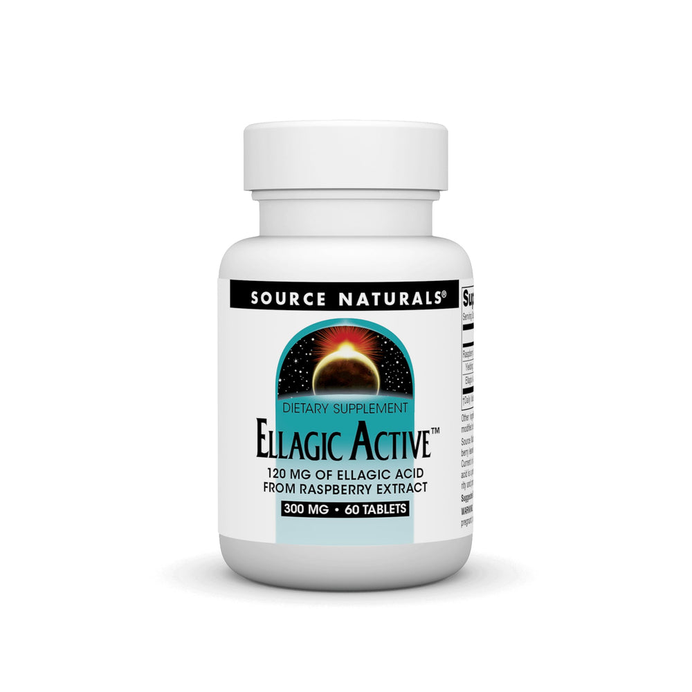 Bottle of Source Naturals Ellagic Active 300mg, 60 tablets