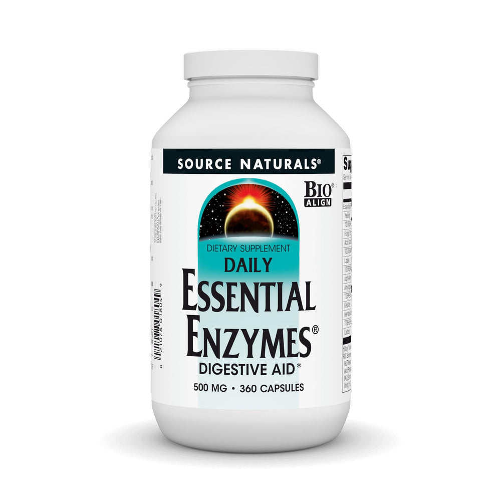 Source Naturals Essential Enzymes 500mg bottle