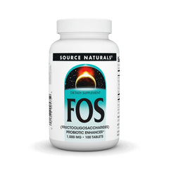 Source Naturals FOS 1000 mg bottle with label