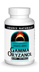 Front view of Source Naturals Gamma Oryzanol 60 mg, 200 tablets bottle