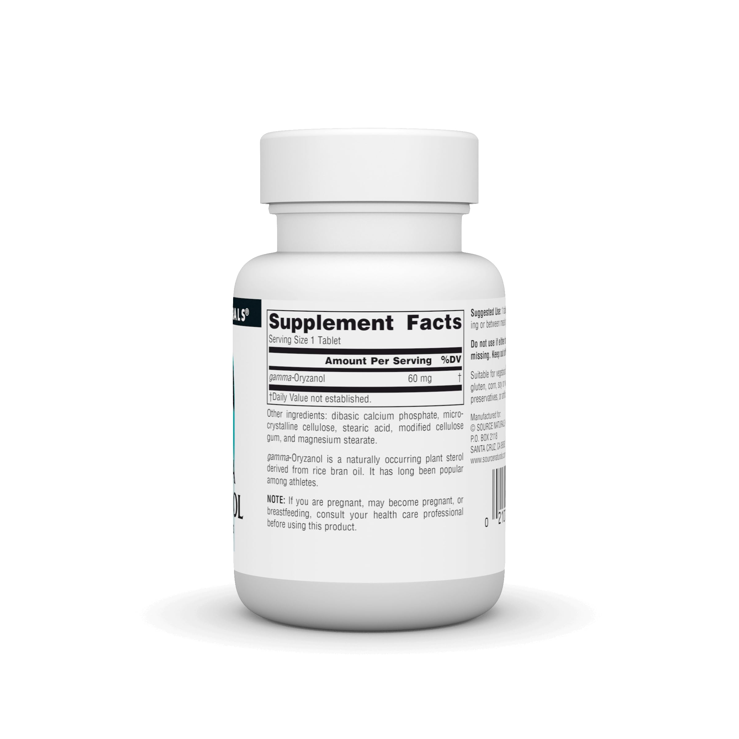 Gamma Oryzanol 60 mg tablets close-up