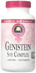 Label showing soy isoflavones and vegetarian-friendly product