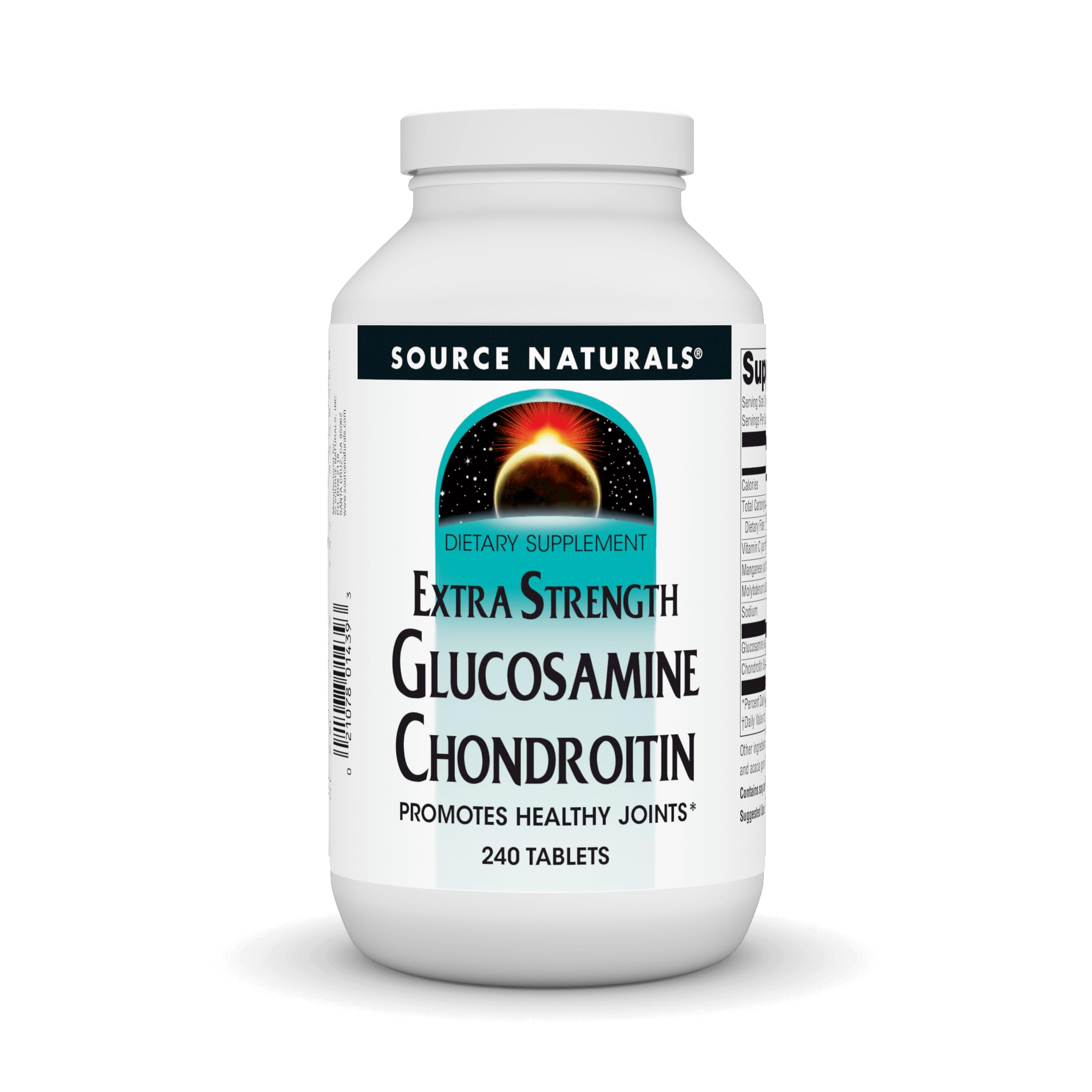 Source Naturals Glucosamine Chondroitin 240 tablets front label