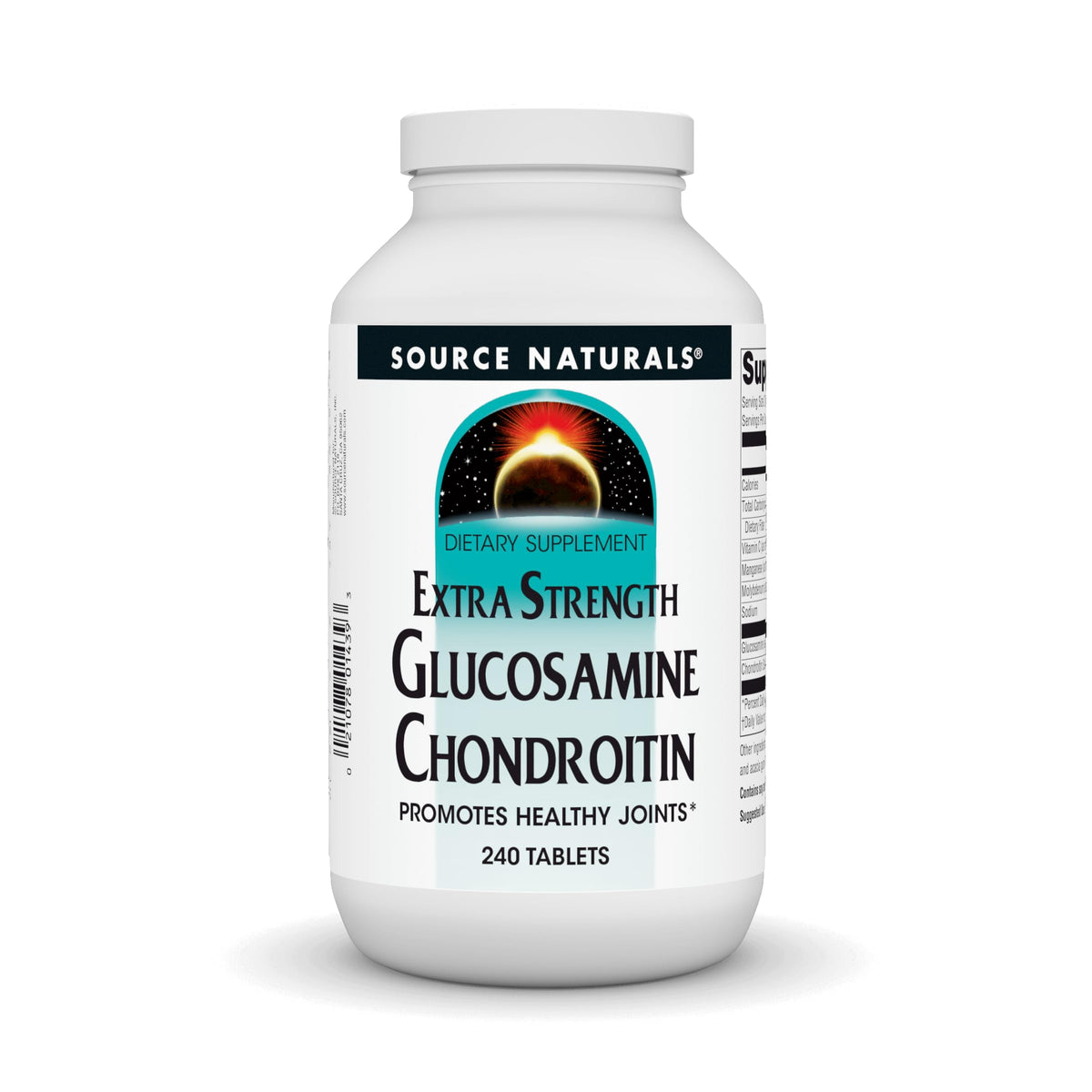 Source Naturals Glucosamine Chondroitin 240 tablets front label