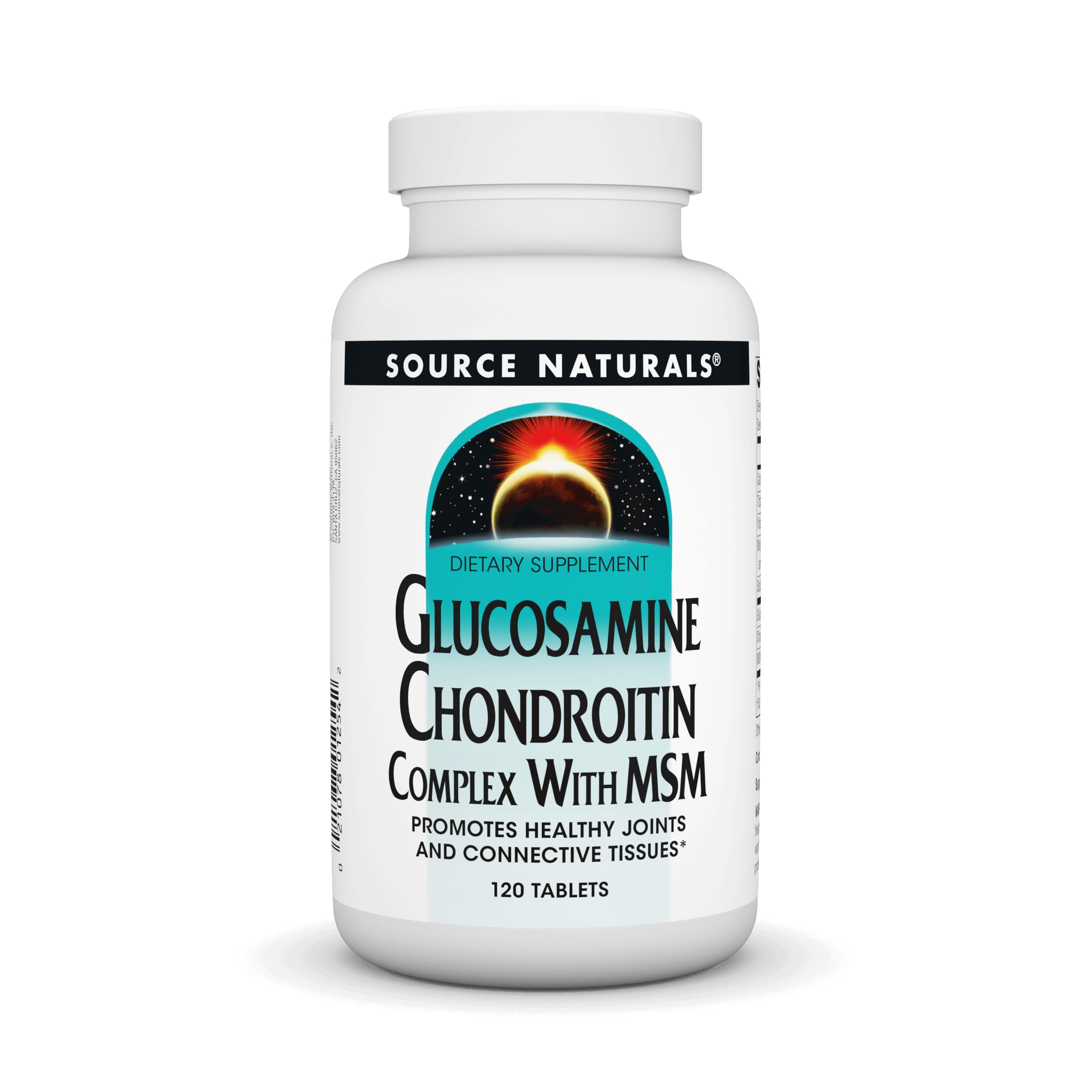 Bottle of Source Naturals Glucosamine Chondroitin Complex with MSM - 120 tablets