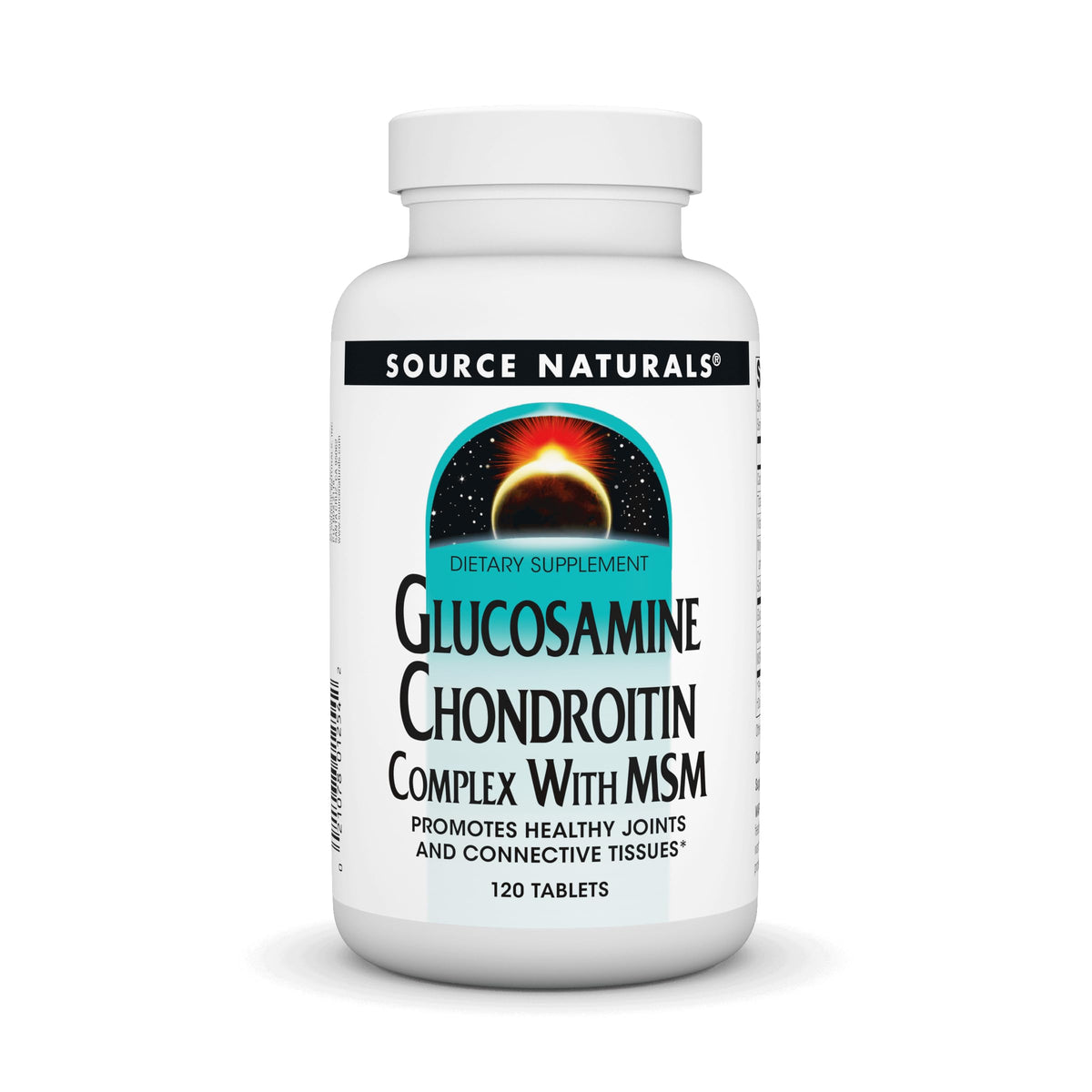 Bottle of Source Naturals Glucosamine Chondroitin Complex with MSM - 120 tablets
