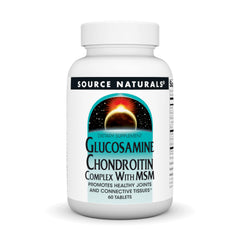 Front packaging of Source Naturals Glucosamine Chondroitin MSM 60 tablets