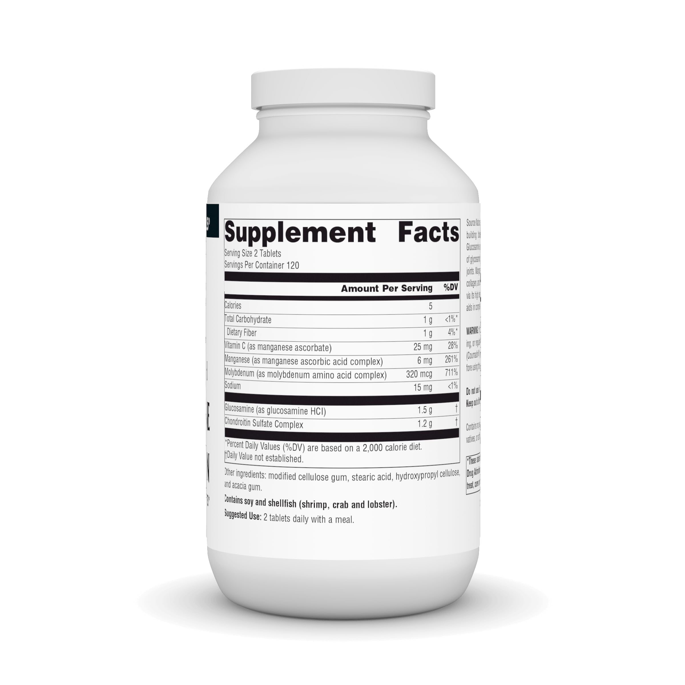 Glucosamine Chondroitin tablets close-up