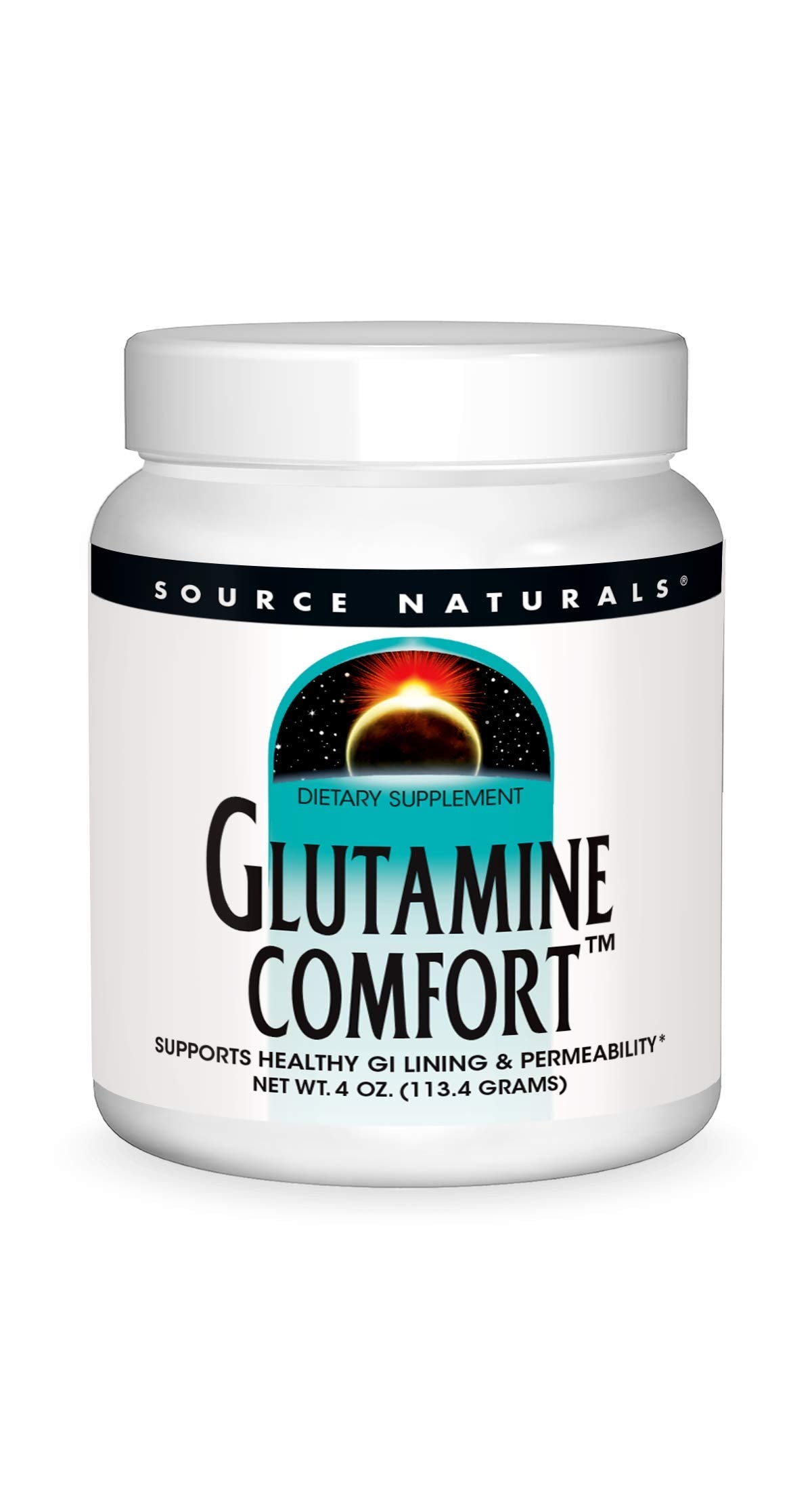 Source Naturals Glutamine Comfort 4 oz powder packaging