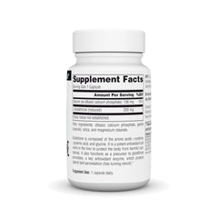 Close-up of Source Naturals Glutathione 250mg bottle label