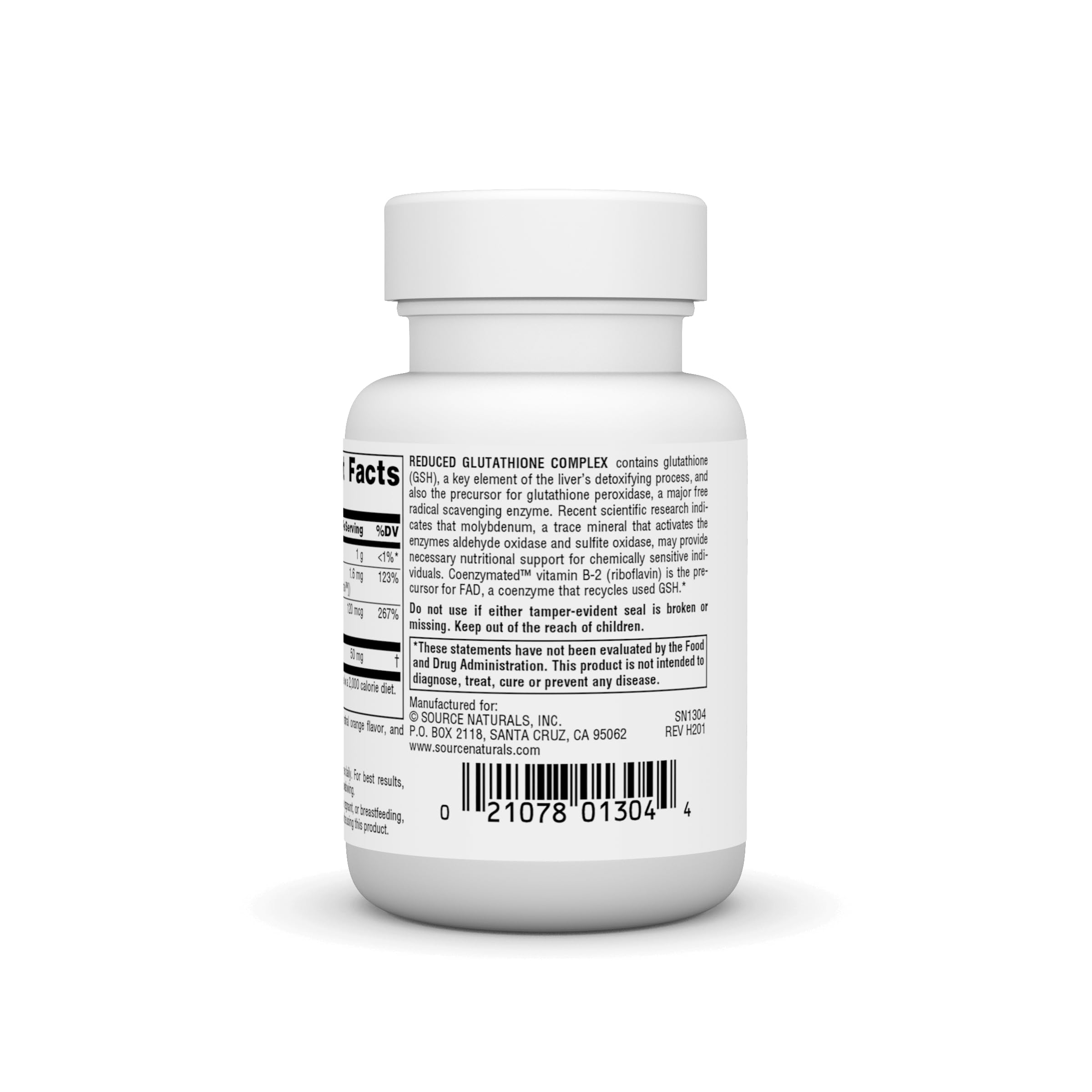 Close-up of Source Naturals brand on the bottle