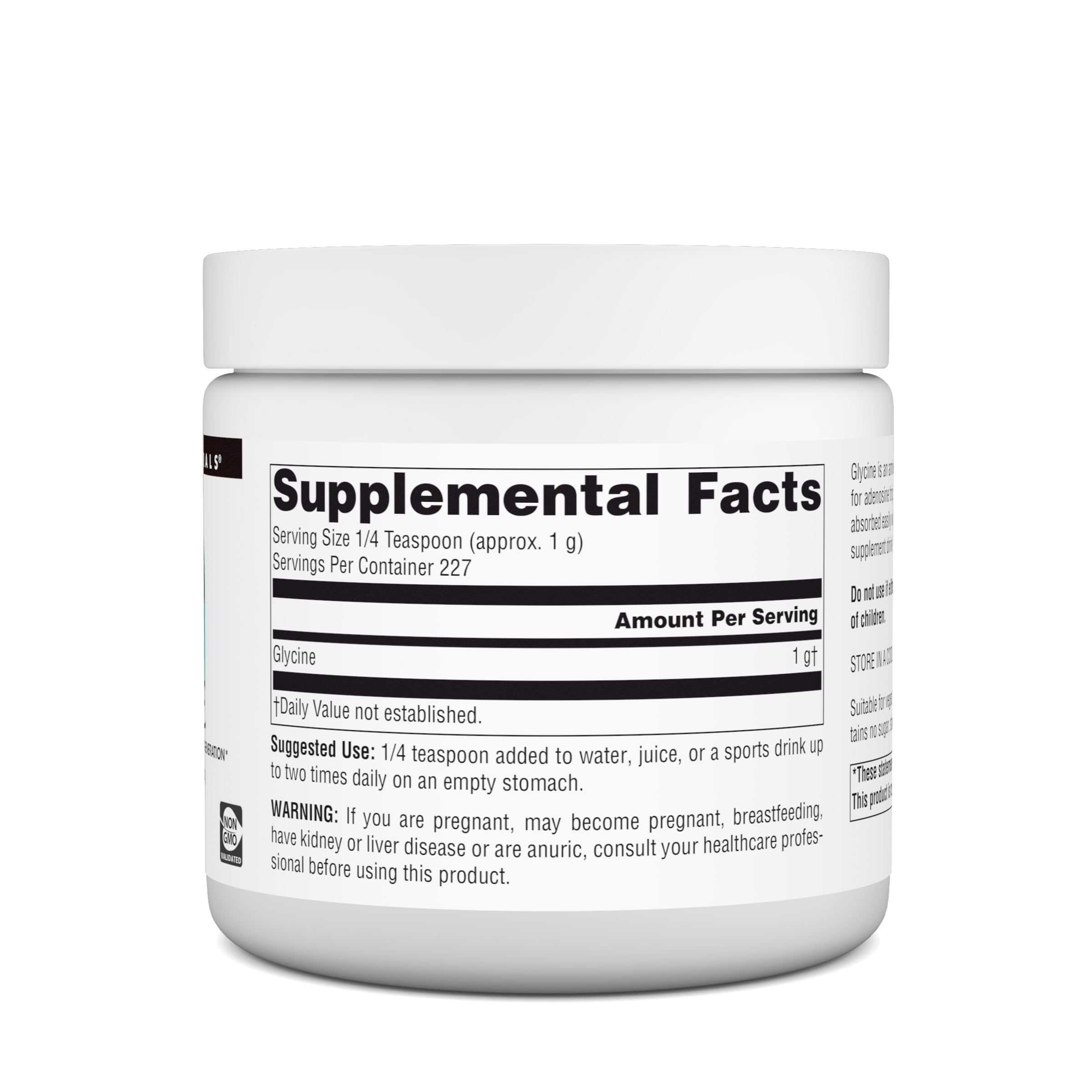 Source Naturals Glycine Powder bottle with label