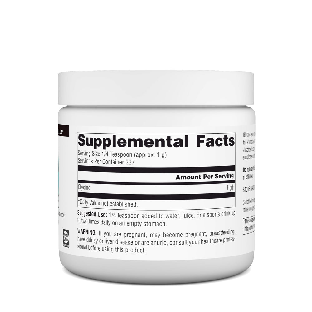 Source Naturals Glycine Powder bottle with label