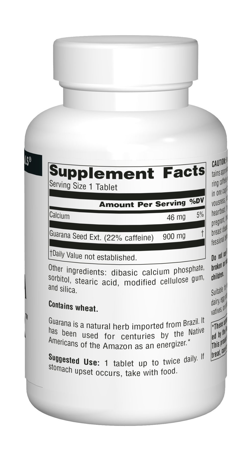 Source Naturals Guarana Energizer packaging on desk signaling ready-to-use daily fuel.