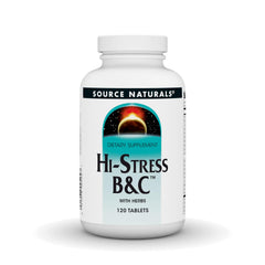 Packaging for Source Naturals Hi-Stress B&C with Herbs 120 tablets