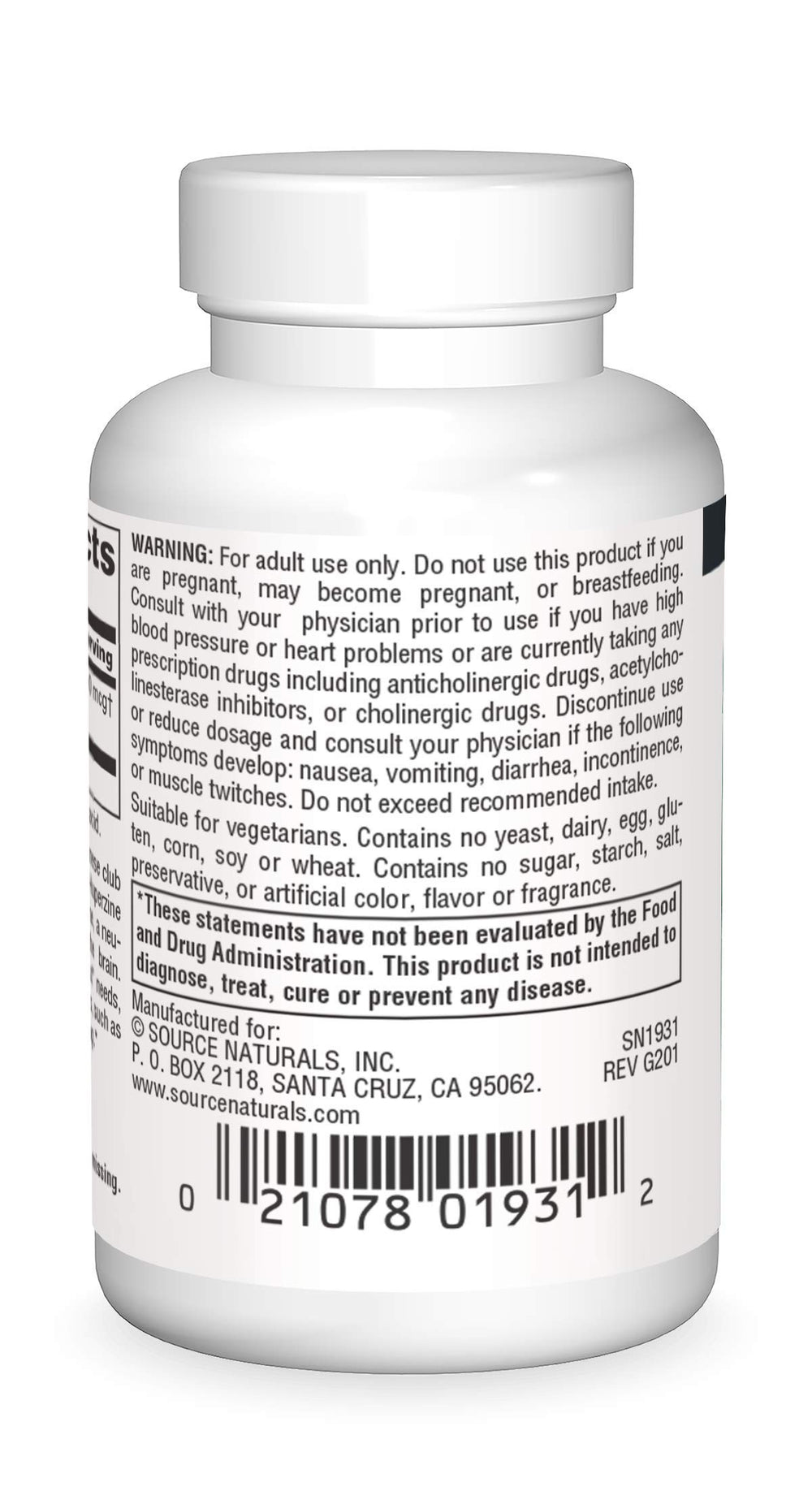 Daily-use setup with Huperzine A tablet for study focus