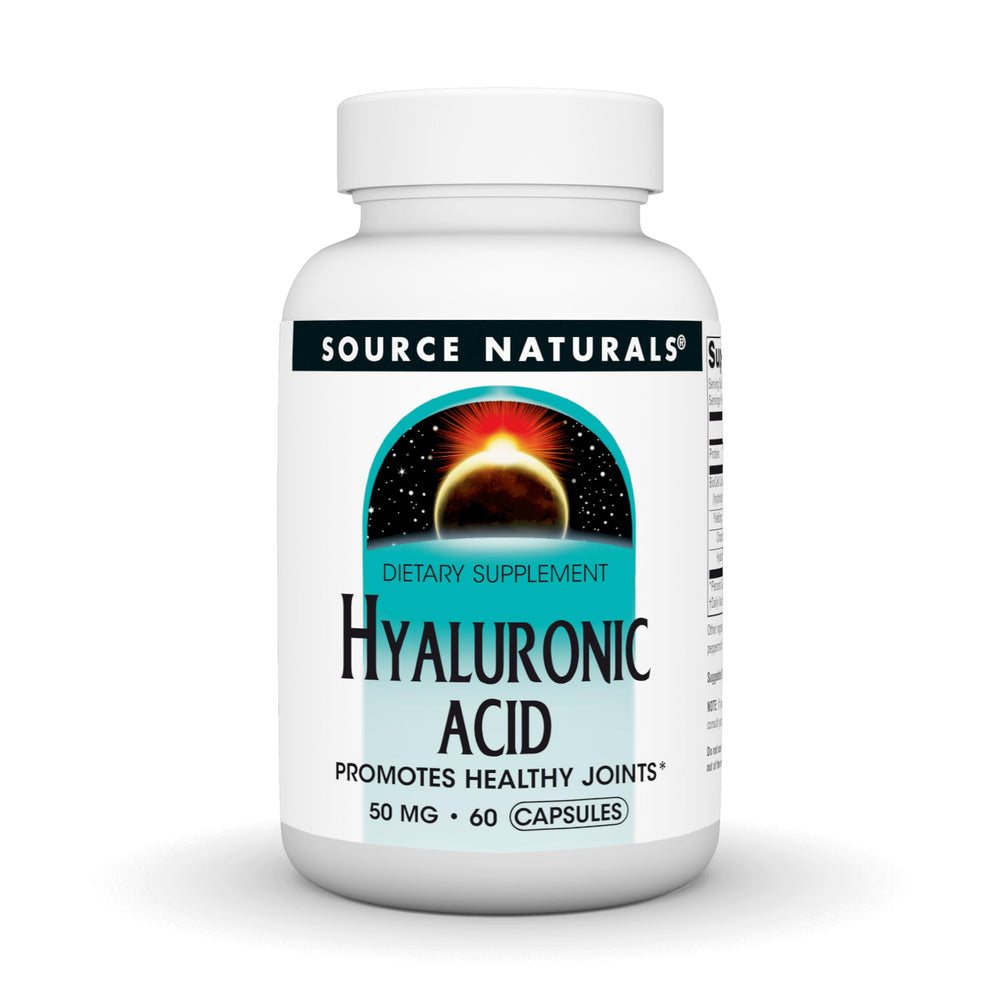 Bottle of Source Naturals Hyaluronic Acid 50mg 30 capsules