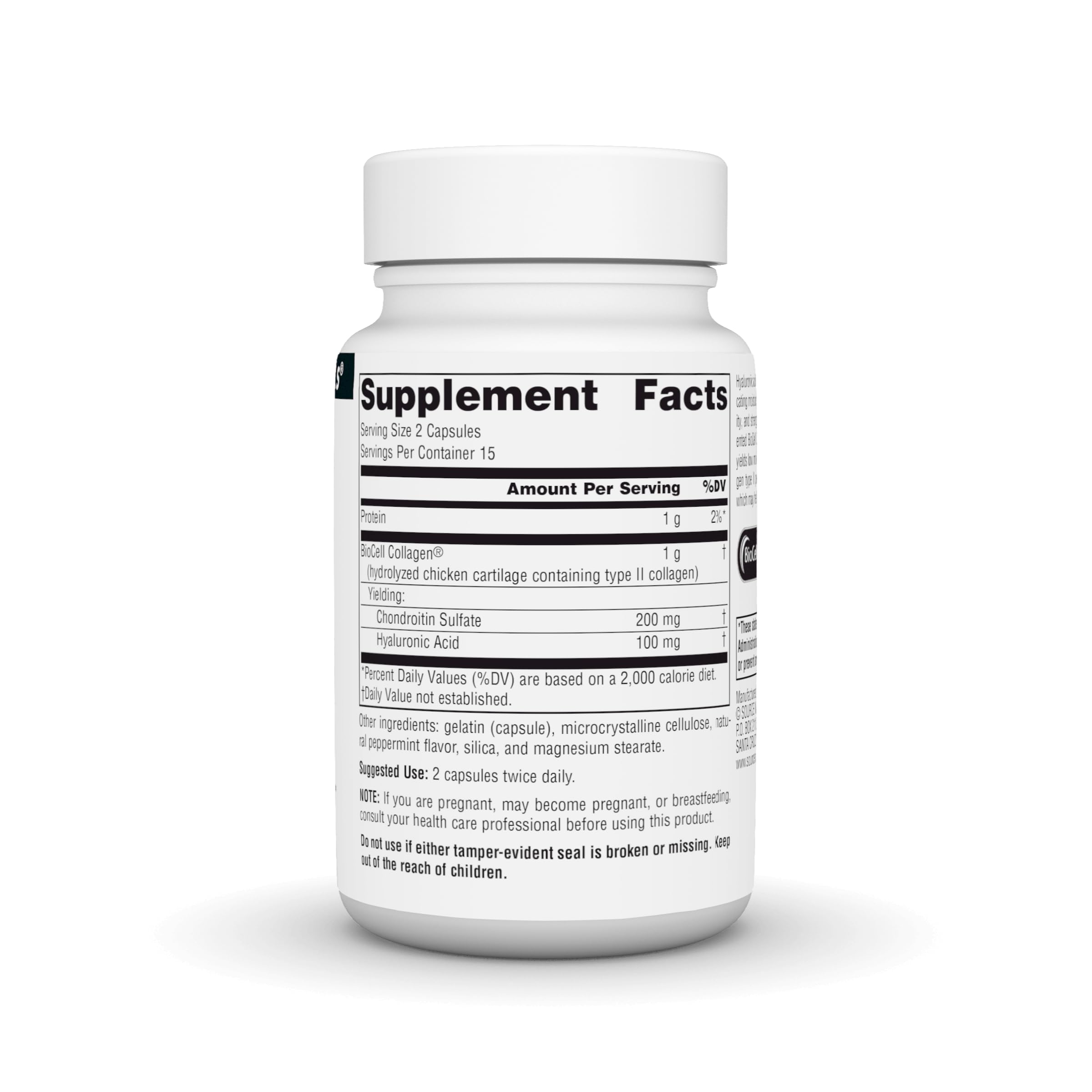 Close-up of Hyaluronic Acid capsules