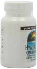 Supplement facts panel for Hyaluronic Joint Complex