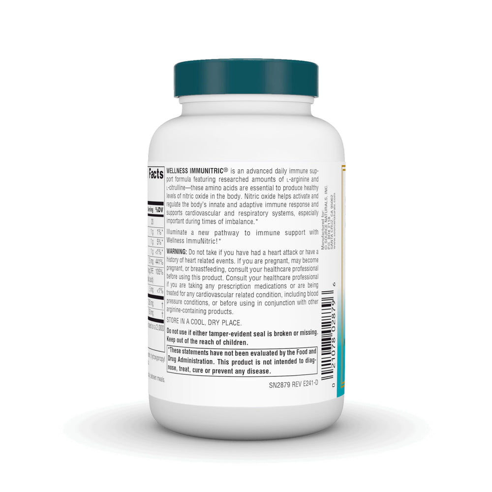 Source Naturals Immunitric tablets poured into a glass ready for daily use