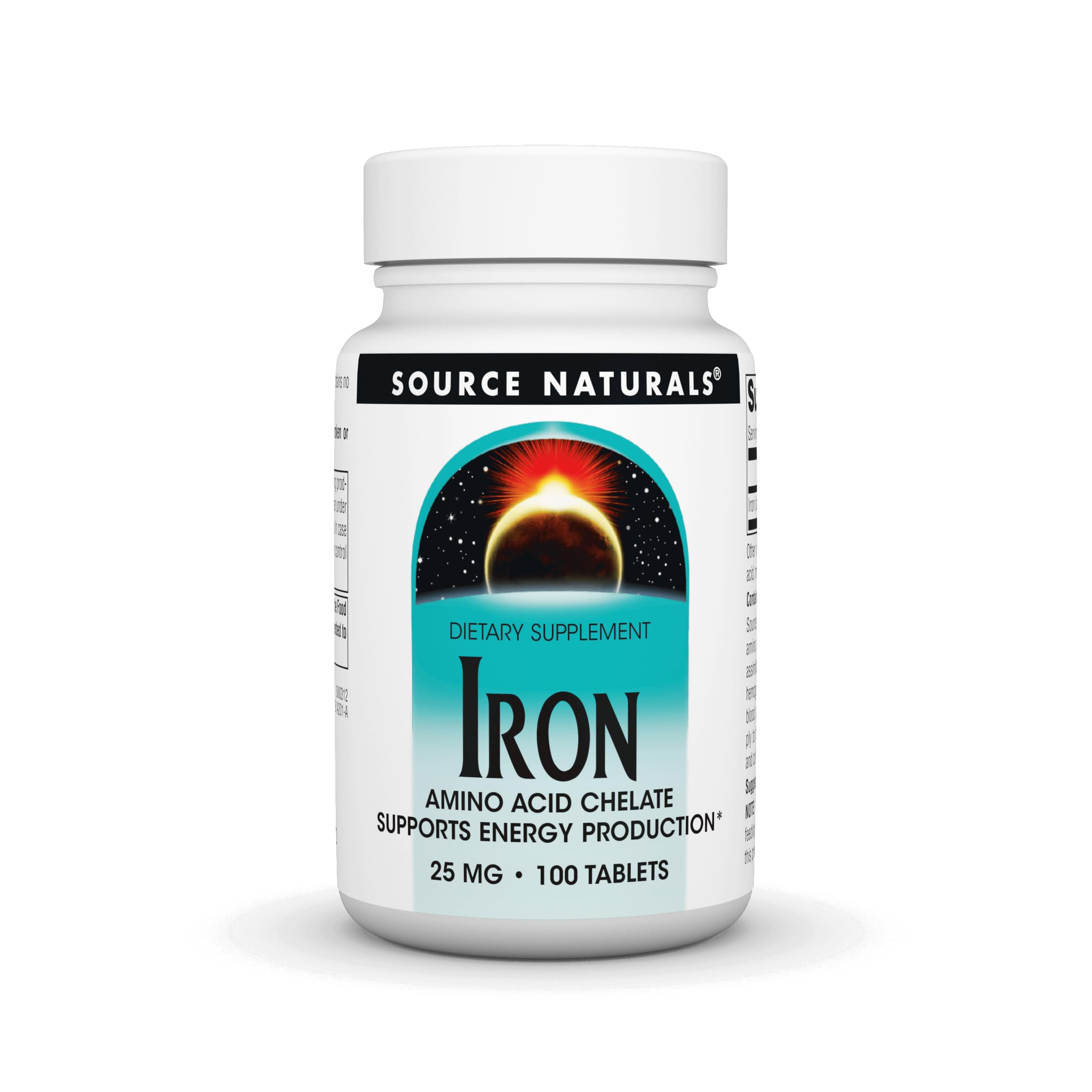 Source Naturals Iron amino acid chelate tablets - 100 count