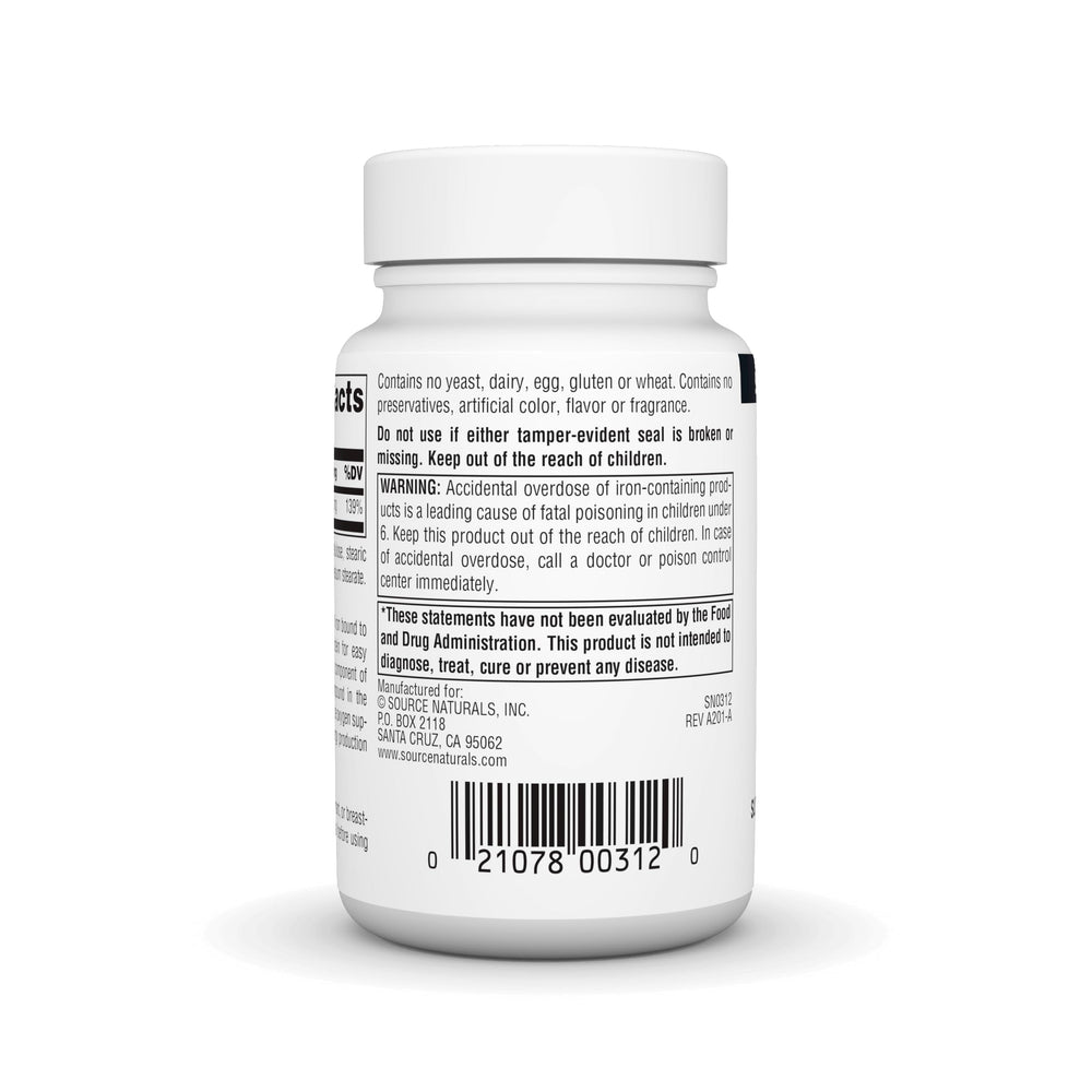 Iron tablet supporting energy production