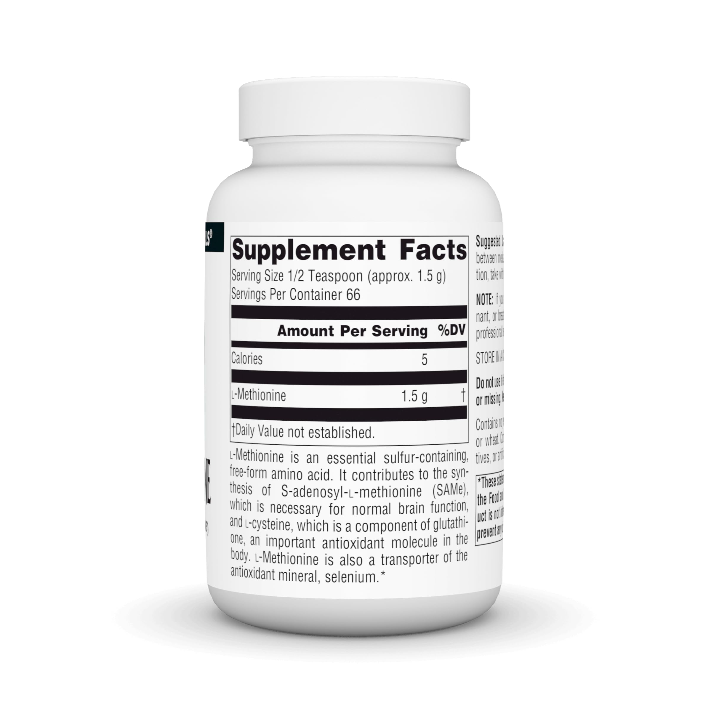 Scoop of L-Methionine Free-Form Powder