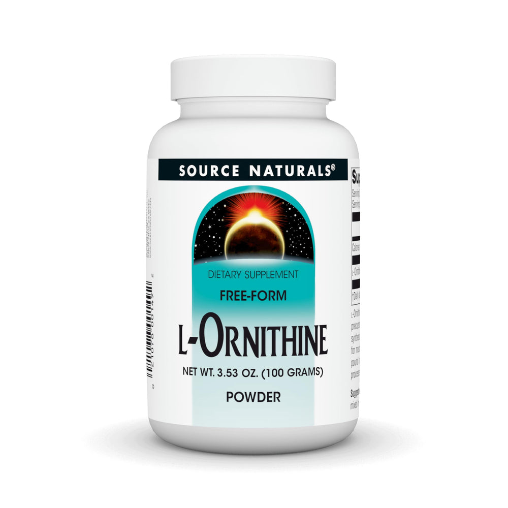Source Naturals L-Ornithine 100 g front label