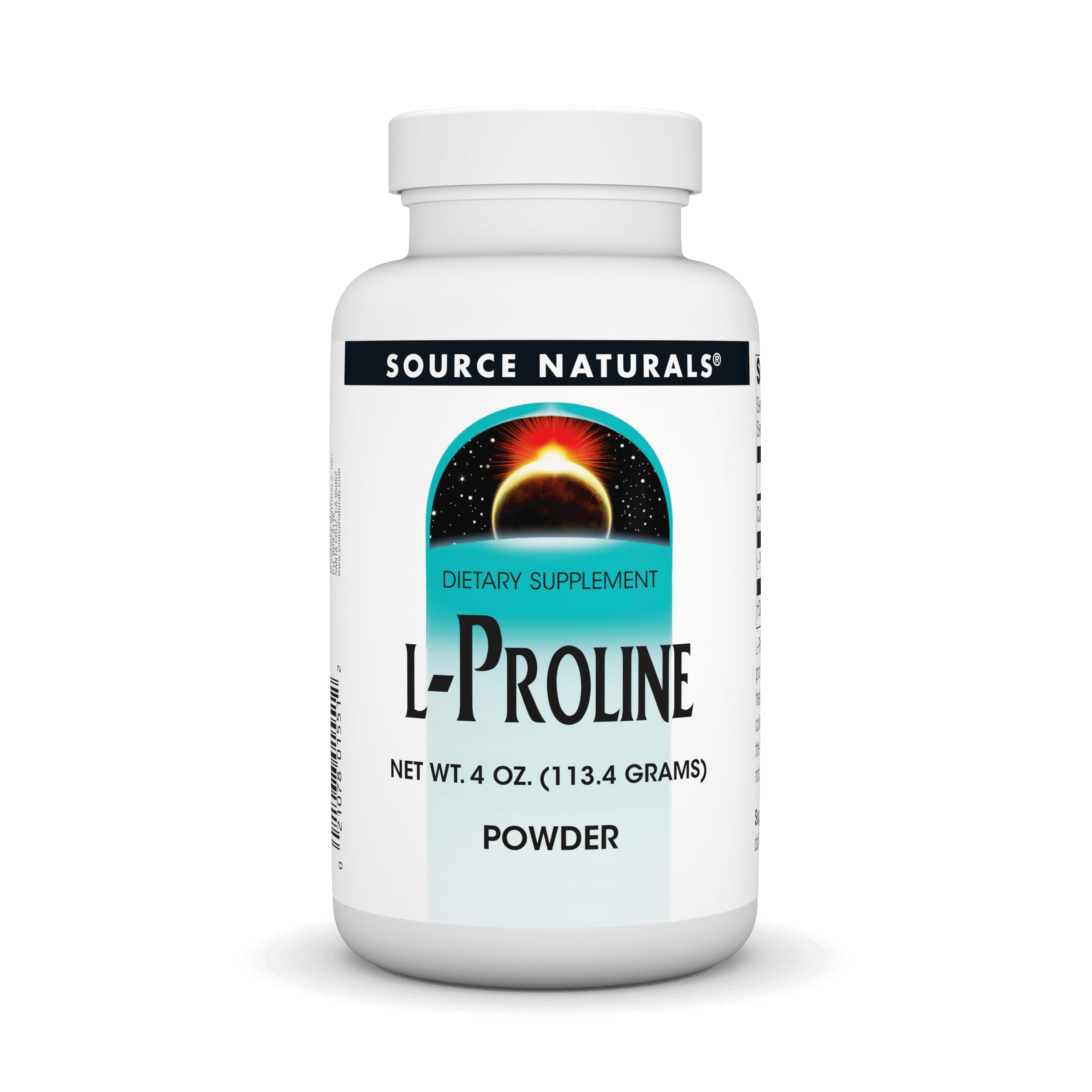 Source Naturals L-Proline Powder 4 oz bottle